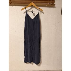 James Perse V neck Midi Dress Navy